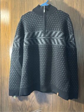 Neve Designs Merino quarter-zip sweater Nordic or Fair Isle patterns